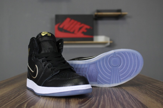 Air Jordan 1 Retro High OG City of Flight Black Metallic Gold-Summit White